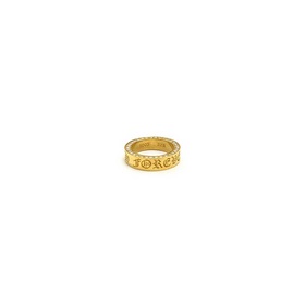Chrome Hearts 22-каратный позолоченный кольцо FOREVER