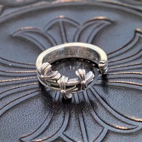 Chrome Hearts Классическое ретро кольцо с крестом, версия высшего