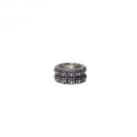 Chrome Hearts Двойной большой кольцо с крестом Размер： 12,14,18,2