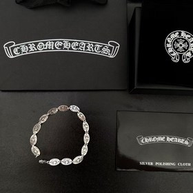 Chrome Hearts  Браслет с эллиптической пластиной с буквой Chrome