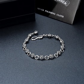 Chrome Hearts Крест с круглыми шариками, браслет для мужчин и жен