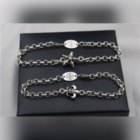 Chrome Hearts Классическая универсальная браслет с якорем и звезд