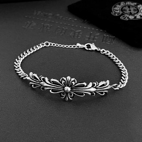 Оригинальный браслет Chrome Hearts с крестом, импортное изготовле