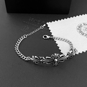 Оригинальный браслет Chrome Hearts с крестом, импортное изготовле