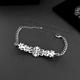 Оригинальный браслет Chrome Hearts с крестом, импортное изготовле