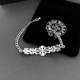 Оригинальный браслет Chrome Hearts с крестом, импортное изготовле