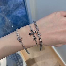 Кро-Сердце Браслет с крестом С бриллиантами/без бриллиантов на вы