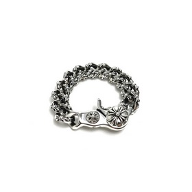 Chrome Hearts Широкий браслет с застежкой виде омара