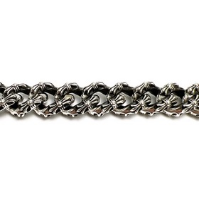 Chrome Hearts Широкий браслет с застежкой виде омара