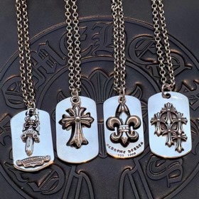 Chrome Hearts Классическое ретро-ожерелье с многокомпонентным кул