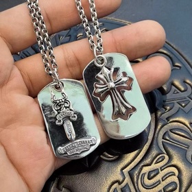 Chrome Hearts Классическое ретро-ожерелье с многокомпонентным кул