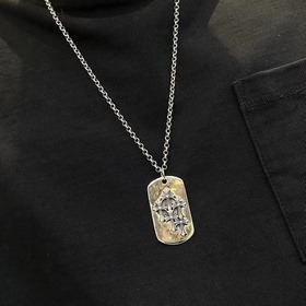Chrome Hearts Классическое ретро-ожерелье с многокомпонентным кул