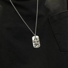 Chrome Hearts Классическое ретро-ожерелье с многокомпонентным кул