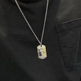 Chrome Hearts Классическое ретро-ожерелье с многокомпонентным кул