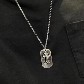 Chrome Hearts Классическое ретро-ожерелье с многокомпонентным кул