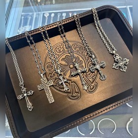 Эксклюзивные товары [chrome Hearts] Коллекция ожерелий! Мы ориент