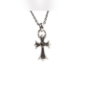 Chrome Hearts Новое ожерелье с крестом в форме сердца Доступны тр