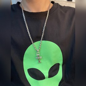 Chrome Hearts Новое ожерелье с крестом в форме сердца Доступны тр