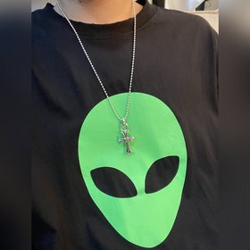 Chrome Hearts Новое ожерелье с крестом в форме сердца Доступны тр