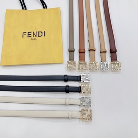 Новая модель на официальном сайте Fendi, 2,0 см, двусторонняя кож