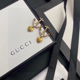 Серьги GUCCI GG, восхитительно красивые, в ретро-стиле, с ярким х