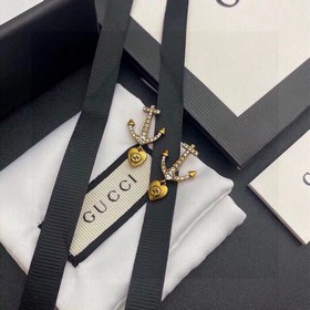 Серьги GUCCI GG, восхитительно красивые, в ретро-стиле, с ярким х