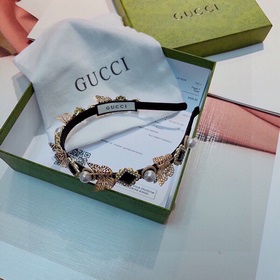 Gucci Классическая новая ретро-повязка на голову однотонного цвет