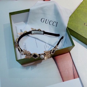 Gucci Классическая новая ретро-повязка на голову однотонного цвет