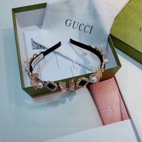 Gucci Классическая новая ретро-повязка на голову однотонного цвет