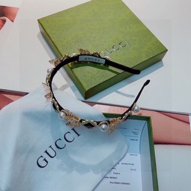 Gucci Классическая новая ретро-повязка на голову однотонного цвет