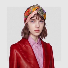 В комплекте с упаковкой Повязка на голову Gucci с цветочным узор