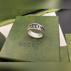 Gucci, новая модель [Цвет] [Цвет] Кольцо с двойной полоской G, р