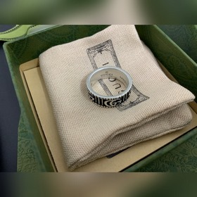 Gucci, новая модель [Цвет] [Цвет] Кольцо с двойной полоской G, р
