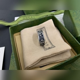 Gucci, новая модель [Цвет] [Цвет] Кольцо с двойной полоской G, р