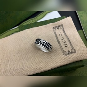 Gucci, новая модель [Цвет] [Цвет] Кольцо с двойной полоской G, р