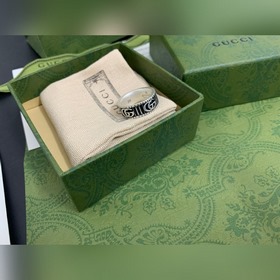 Gucci, новая модель [Цвет] [Цвет] Кольцо с двойной полоской G, р