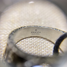Кольцо Gucci с гравировкой Размер： 6-7-8-9-10-11