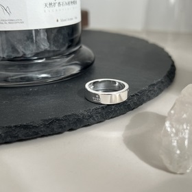 Gucci 925 серебряное кольцо с двойным G в новом дизайне Ширина 6 