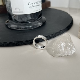 Gucci 925 серебряное кольцо с двойным G в новом дизайне Ширина 6 