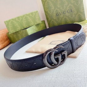 Классическая модель Gucci, двусторонняя кожа теленка с тиснением 
