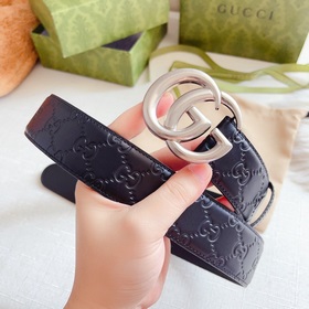 Классическая модель Gucci, двусторонняя кожа теленка с тиснением 