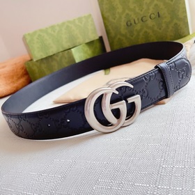Классическая модель Gucci, двусторонняя кожа теленка с тиснением 