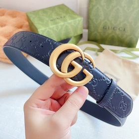 Классическая модель Gucci, двусторонняя кожа теленка с тиснением