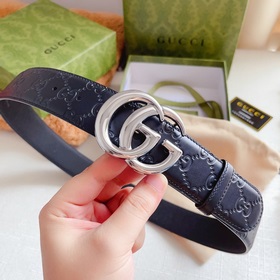 Классическая модель Gucci, двусторонняя кожа теленка с тиснением