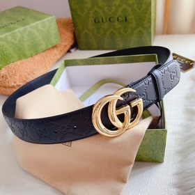 Классическая модель Gucci, двусторонняя кожа теленка с тиснением 