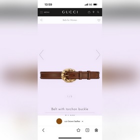 Gucci  Ширина 4,0 см  Новая модель Продолжая лидировать в серии