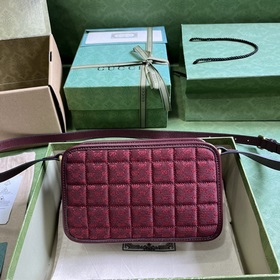 Мини-рюкзак из парусины GG. Небольшие кожаные аксессуары Gucci пр