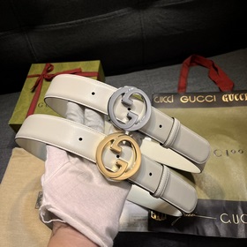 Gucci, ширина 4,0 см, натуральная кожа теленка, новая модная колл