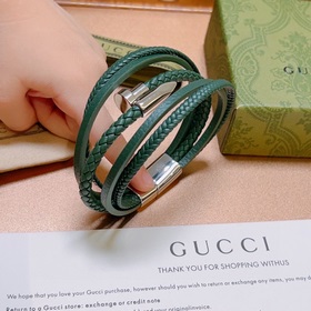 Новейшая модель браслета Gucci, изготовленная вручную из кожи пер
