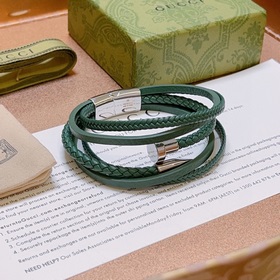 Новейшая модель браслета Gucci, изготовленная вручную из кожи пер